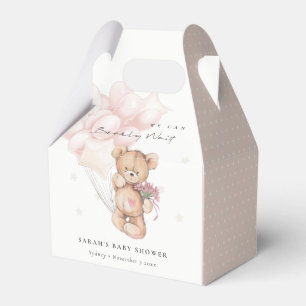 Ballotins Baby shower de ballon d'ours d'attente blanc mou