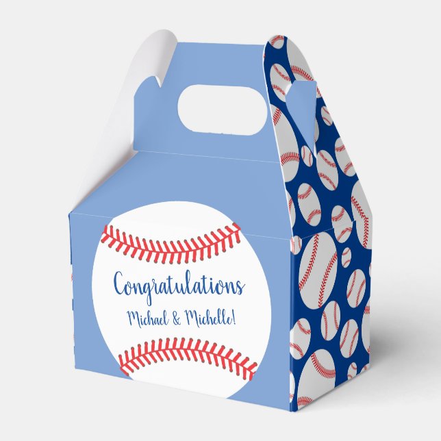 Ballotins Baby shower de baseball Little Slugger (Verso)