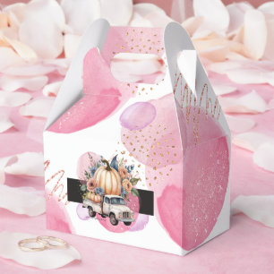 Ballotins Baby shower de camion citrouille noir rose Floral