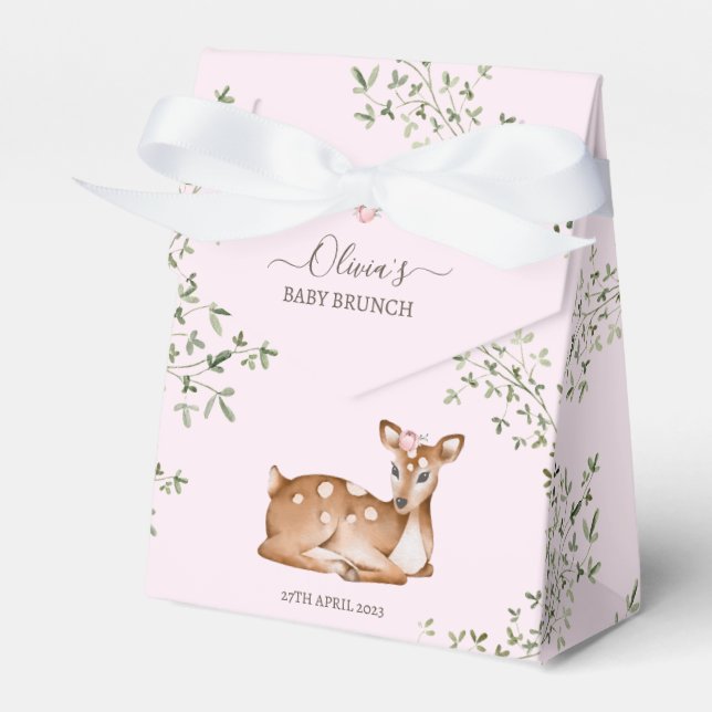 Ballotins Baby shower de cerfs de bois (Verso)