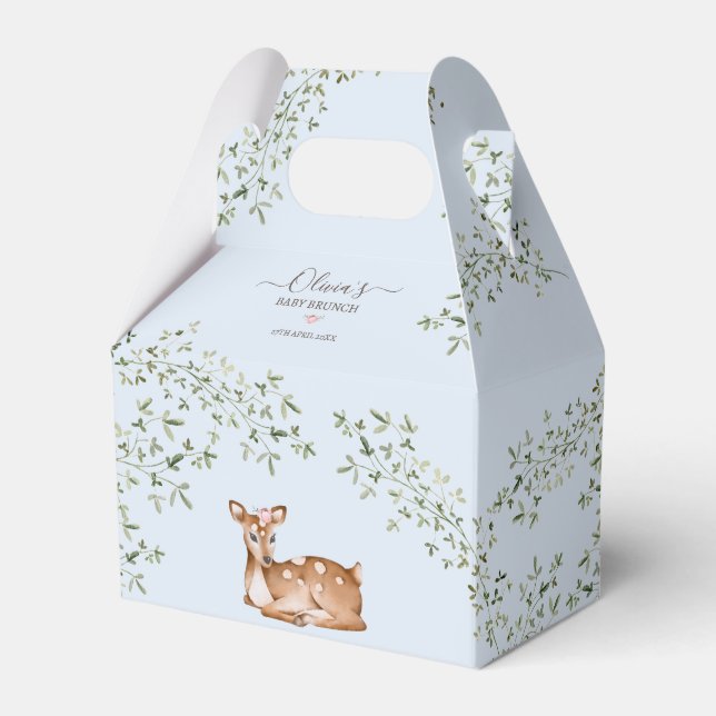 Ballotins Baby shower de cerfs de bois (Verso)