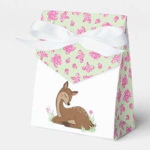 Ballotins Baby shower de cerfs Forêt Faune rose