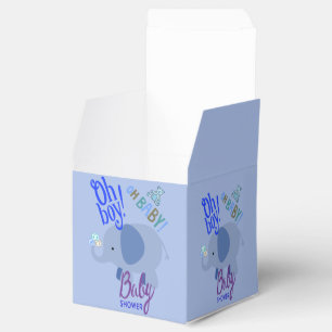 Ballotins Baby shower de charme Blue Elephant et Teddy Bear