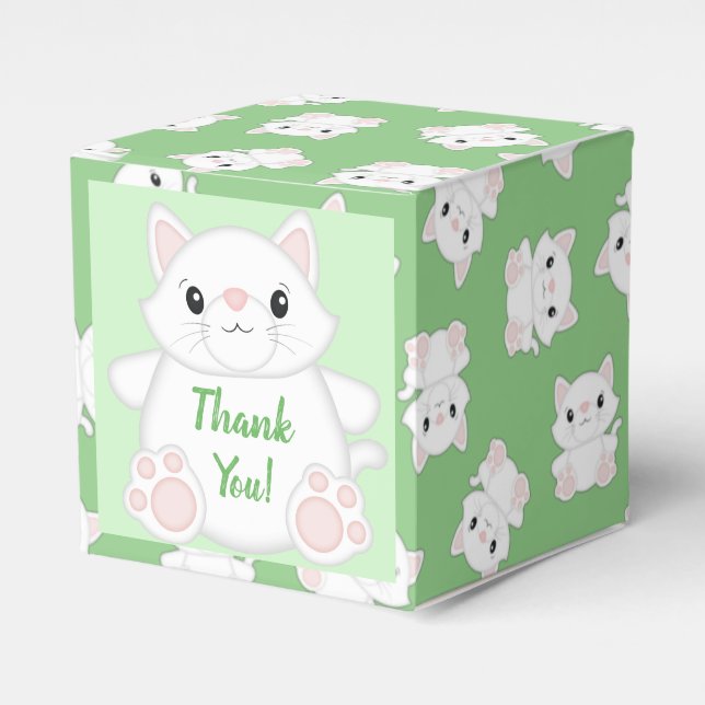 Ballotins Baby shower de chat Kitty (Verso)