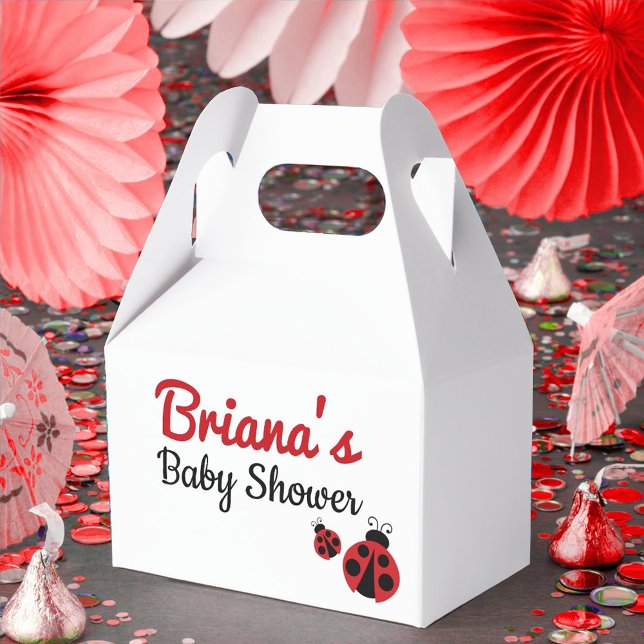 Ballotins Baby shower de coccinelle ou anniversaire (Ladybug Party Favor Gift Boxes)