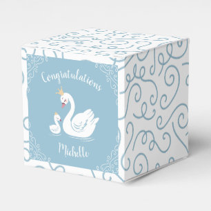 Ballotins Baby shower de cygne Vintage