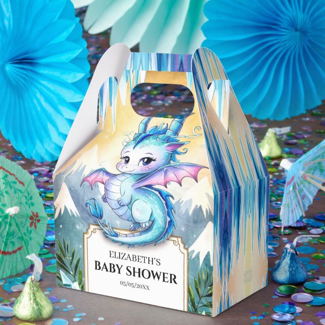 Ballotins Baby shower de dragon Whimsical Watercolor (Fête)