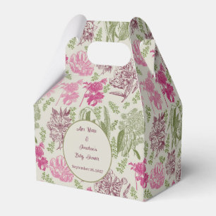 Ballotins Baby shower de fille Eucalyptus Peony botanique