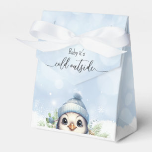 Ballotins Baby shower de garçon bleu pingouin mou
