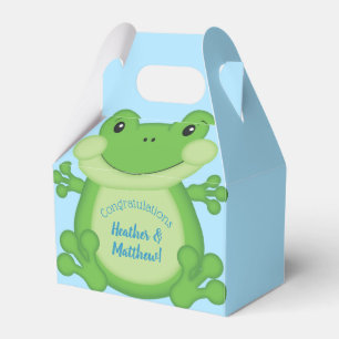 Ballotins Baby shower de grenouille bleu