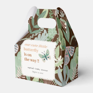 Ballotins Baby shower de jardin à papillons rétros Brown du