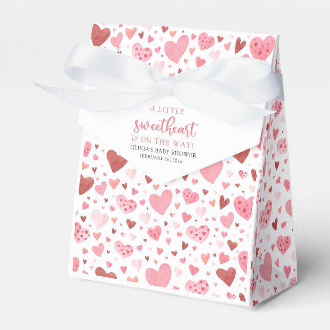 Ballotins Baby shower de la Saint Valentin Pink Little Sweet (Verso)