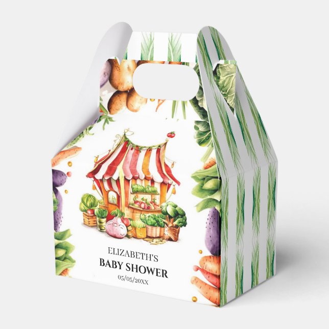 Ballotins Baby shower de marché de fermiers sur mesure (Verso)