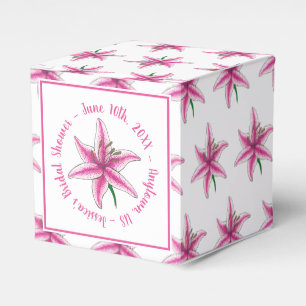 Ballotins Baby shower de mariée rose Lily Jardin floral