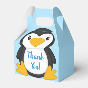 Ballotins Baby shower de pingouin bleu