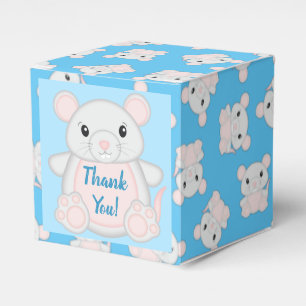Ballotins Baby shower de souris bleu