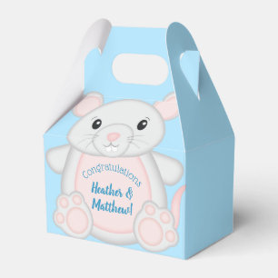 Ballotins Baby shower de souris bleu