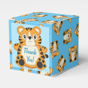Ballotins Baby shower de tigre bleu