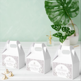 Ballotins Baby shower de toile neutre