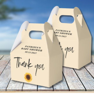 Ballotins Baby shower de tournesol d'automne