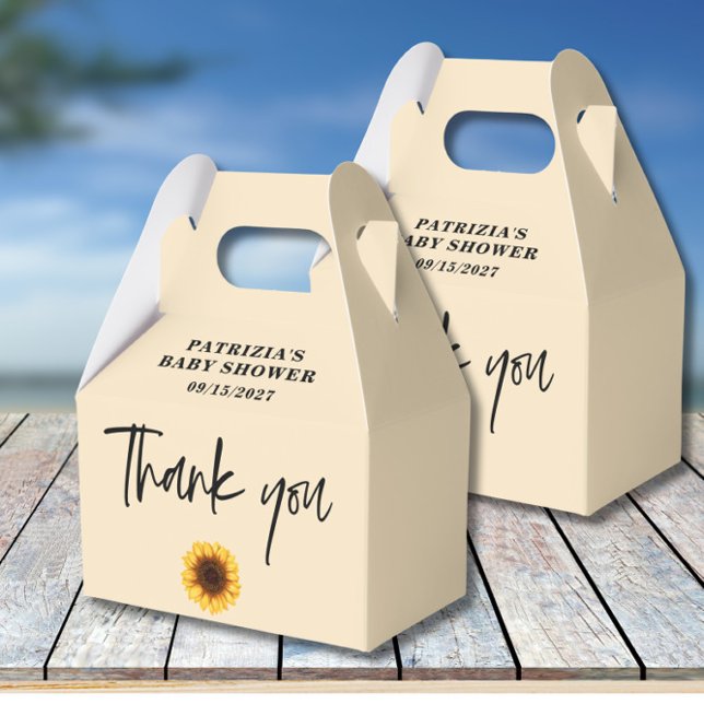 Ballotins Baby shower de tournesol d'automne (Créateur téléchargé)