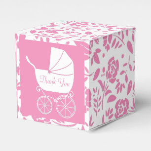 Ballotins Baby shower de transport vintage jolie fille rose