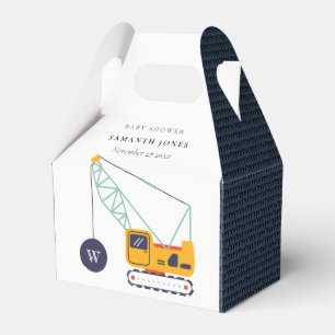 Ballotins Baby shower de véhicule de grue de construction ja