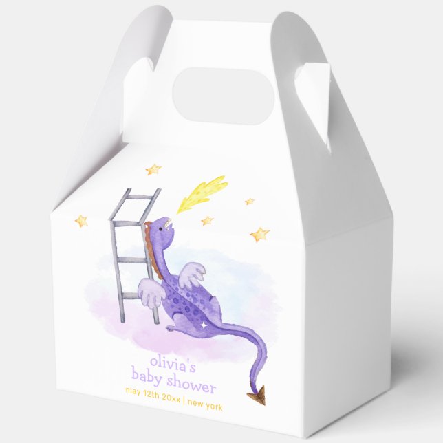 Ballotins Baby shower d'étoiles Dragon Dreamy (Verso)