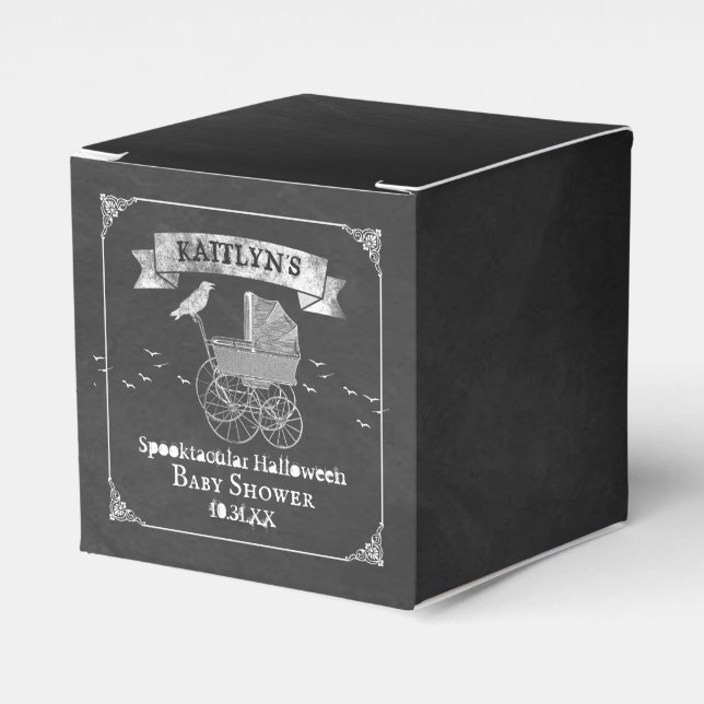 Ballotins Baby shower d'Halloween vintage (Verso)