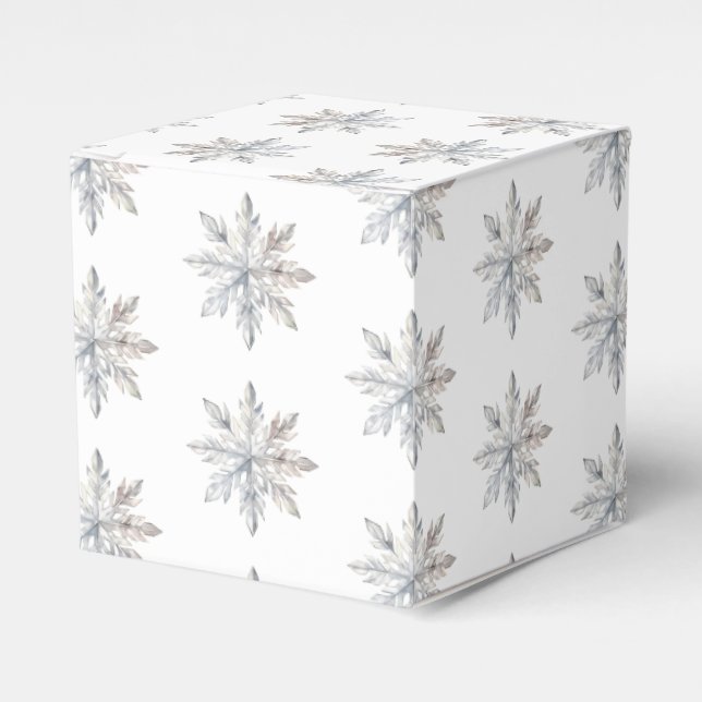 Ballotins Baby shower d'hiver Snowflake (Verso)