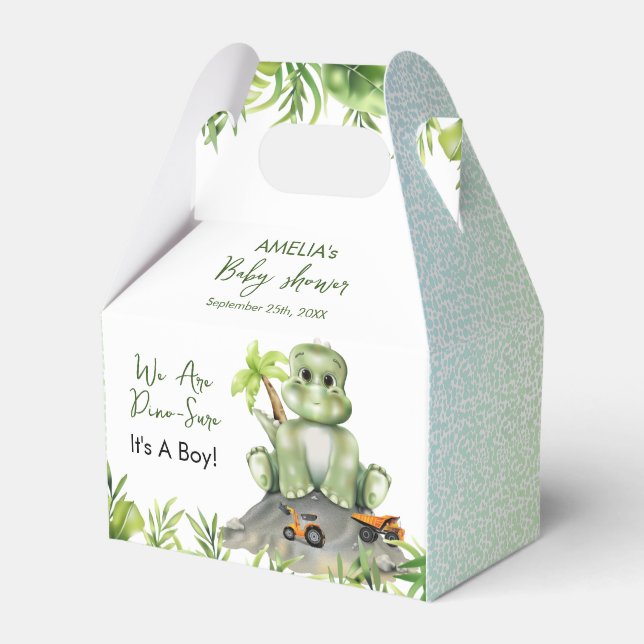 Ballotins Baby shower Dinosaur Boy (Verso)