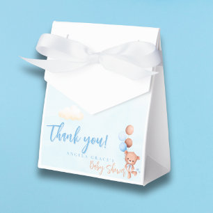 Ballotins Baby shower d'ours bleu Teddy