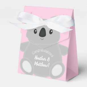 Ballotins Baby shower d'ours rose Koala