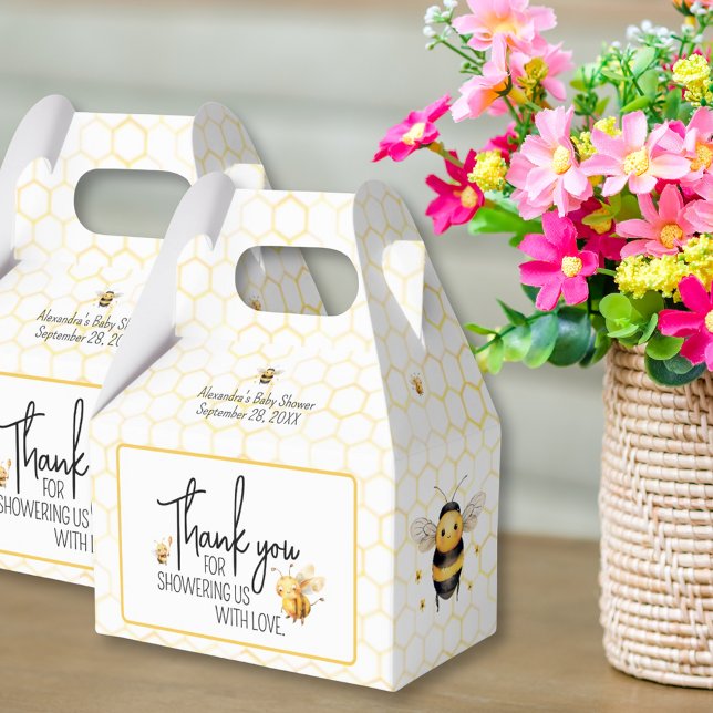 Ballotins Baby shower doux neutre pour les abeilles Merci (Créateur téléchargé)
