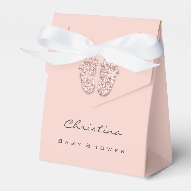 Ballotins Baby shower Doux Parties scintillant  Rose rose (Verso)