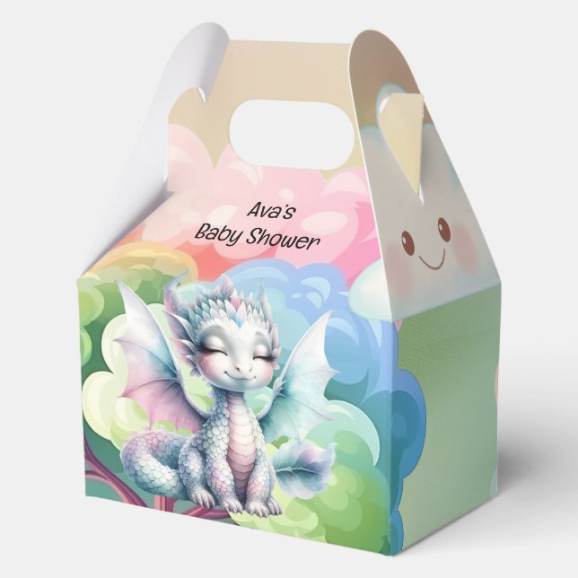Ballotins Baby shower du Dragon Cute Pastel (Verso)