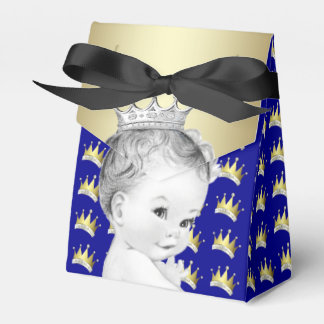 Ballotins Baby Shower du Prince en Bleu Royal et Or