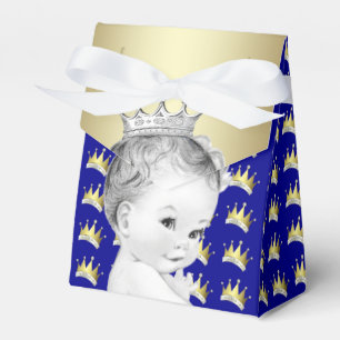 Ballotins Baby Shower du Prince en Bleu Royal et Or