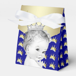 Ballotins Baby Shower du Prince en Bleu Royal et Or