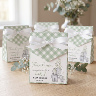 Ballotins Baby Shower Éléphant Vert Neutralité de Genre