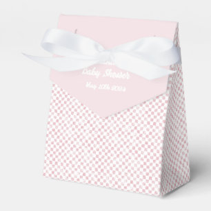 Ballotins Baby shower En vichy rose et blanc