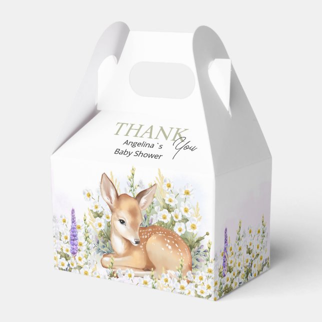 Ballotins Baby Shower Favor Boxes. (Verso)