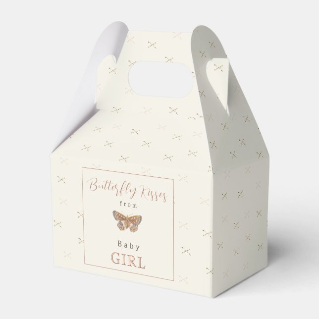Ballotins Baby shower fille Baisers papillon (Verso)