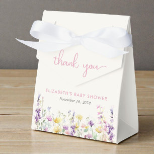 Ballotins Baby Shower Fille Bohème Fleur Sauvage Aquarelle