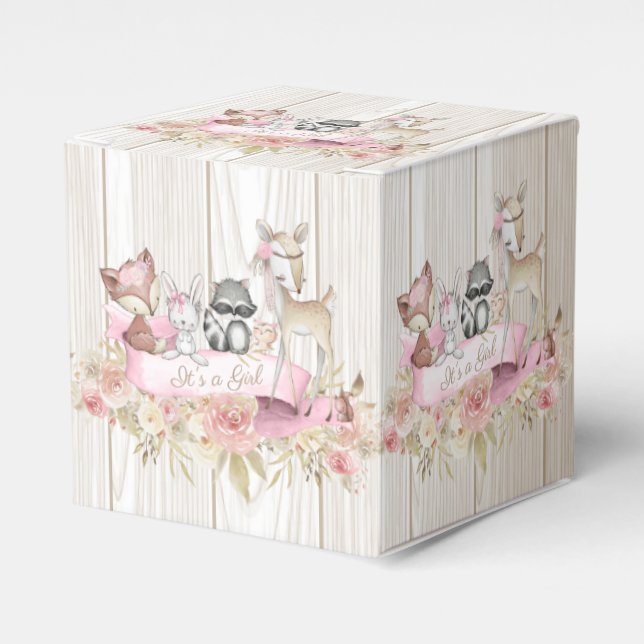Ballotins Baby Shower Fille en Forêt (Verso)