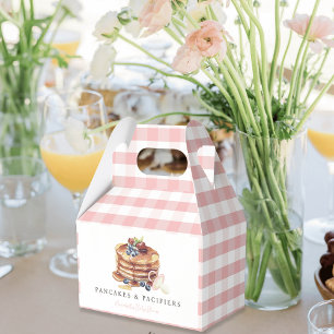Ballotins Baby Shower Fille Gingham Rose Pâtes & Tétines