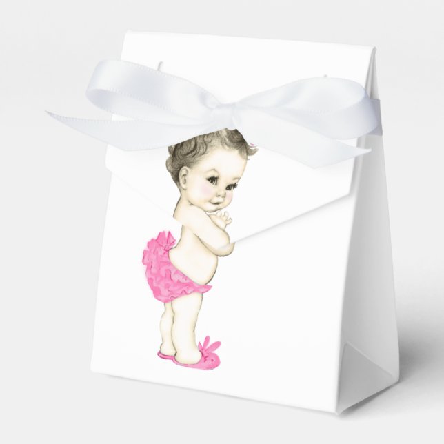Ballotins Baby Shower Fille Rose Douce (Verso)