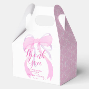 Ballotins Baby Shower Fille Ruban Arc-En-Ciel Rose