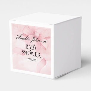 Ballotins Baby Shower Fille Ruban Rose Pâle Coquette