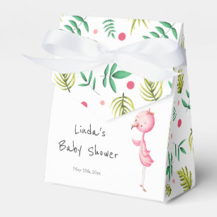 Ballotins Baby shower Flamant rose